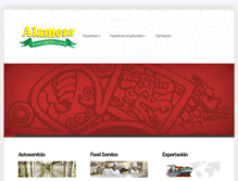 Tablet Screenshot of alamesa.com.mx